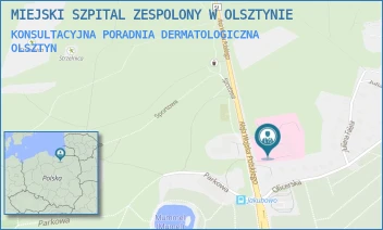 KONSULTACYJNA PORADNIA DERMATOLOGICZNA - MIEJSKI SZPITAL ZESPOLONY W OLSZTYNIE - AL. WOJSKA POLSKIEGO 30,  OLSZTYN