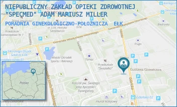 PORADNIA GINEKOLOGICZNO-POŁOŻNICZA - NIEPUBLICZNY ZAKŁAD OPIEKI ZDROWOTNEJ "SPECMED" ADAM MARIUSZ MILLER - GDAŃSKA 17,  EŁK