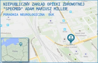 PORADNIA NEUROLOGICZNA - NIEPUBLICZNY ZAKŁAD OPIEKI ZDROWOTNEJ "SPECMED" ADAM MARIUSZ MILLER - SUWALSKA 11,  EŁK