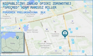 PORADNIA PRELUKSACYJNA - NIEPUBLICZNY ZAKŁAD OPIEKI ZDROWOTNEJ "SPECMED" ADAM MARIUSZ MILLER - GDAŃSKA 17,  EŁK