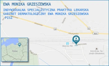 INDYWIDUALNA SPECJALISTYCZNA PRAKTYKA LEKARSKA GABINET DERMATOLOGICZNY EWA MONIKA GRZESIEWSKA - EWA MONIKA GRZESIEWSKA - DWORCOWA 10,  PISZ