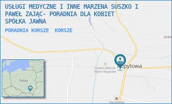 PORADNIA KORSZE - USŁUGI MEDYCZNE I INNE SP.J. MARZENA SUSZKO - WŁADYSŁAWA REYMONTA 2,  KORSZE