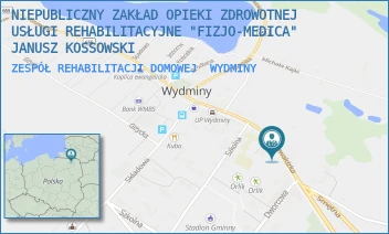 ZESPÓŁ REHABILITACJI DOMOWEJ - NIEPUBLICZNY ZAKŁAD OPIEKI ZDROWOTNEJ USŁUGI REHABILITACYJNE "FIZJO-MEDICA" JANUSZ KOSSOWSKI - GRUNWALDZKA 94/111-113,  WYDMINY