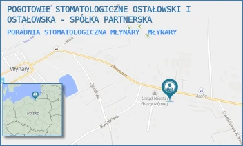 PORADNIA STOMATOLOGICZNA MŁYNARY - POGOTOWIE STOMATOLOGICZNE OSTAŁOWSKI I OSTAŁOWSKA - SPÓŁKA PARTNERSKA - DWORCOWA 33,  MŁYNARY