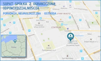 PORADNIA NEUROLOGICZNA - SOPAT SPÓŁKA Z OGRANICZONĄ ODPOWIEDZIALNOŚCIĄ - TADEUSZA KOŚCIUSZKI 2,  OSTRÓDA