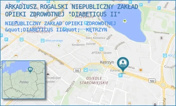 NIEPUBLICZNY ZAKŁAD OPIEKI ZDROWOTNEJ "DIABETICUS II" - ARKADIUSZ ROGALSKI NIEPUBLICZNY ZAKŁAD OPIEKI ZDROWOTNEJ "DIABETICUS II" - ROMUALDA TRAUGUTTA 7/105,  KĘTRZYN