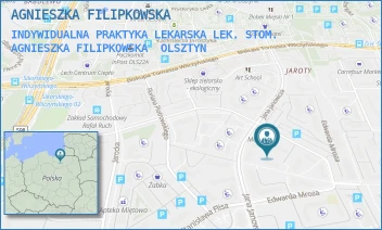 INDYWIDUALNA PRAKTYKA LEKARSKA LEK. STOM. AGNIESZKA FILIPKOWSKA - AGNIESZKA FILIPKOWSKA - MROZA 20B/2,  OLSZTYN