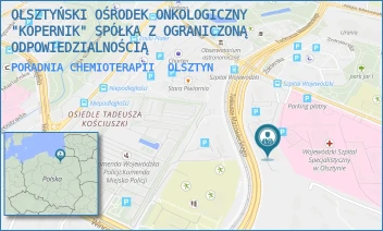 PORADNIA CHEMIOTERAPII - OLSZTYŃSKI OŚRODEK ONKOLOGICZNY "KOPERNIK" SPÓŁKA Z OGRANICZONĄ ODPOWIEDZIALNOŚCIĄ - ŻOŁNIERSKA 16B,  OLSZTYN