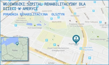 PORADNIA REHABILITACYJNA - WOJEWÓDZKI SZPITAL REHABILITACYJNY DLA DZIECI W AMERYCE - DWORCOWA 28,  OLSZTYN