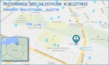 PORADNIA OKULISTYCZNA - PRZYCHODNIA SPECJALISTYCZNA W OLSZTYNIE - DWORCOWA 28,  OLSZTYN