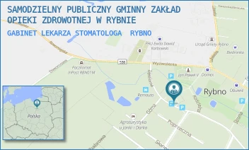 GABINET LEKARZA STOMATOLOGA - SAMODZIELNY PUBLICZNY GMINNY ZAKŁAD OPIEKI ZDROWOTNEJ W RYBNIE - ZAJEZIORNA 58,  RYBNO