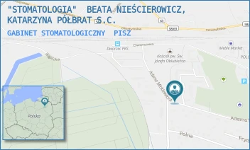 GABINET STOMATOLOGICZNY - "STOMATOLOGIA"  BEATA NIEŚCIEROWICZ, KATARZYNA PÓŁBRAT S.C. - ADAMA MICKIEWICZA 10 A/1,  PISZ