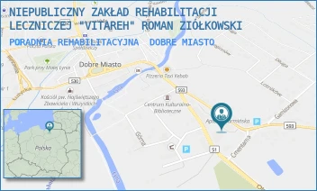 PORADNIA REHABILITACYJNA - NIEPUBLICZNY ZAKŁAD REHABILITACJI LECZNICZEJ "VITAREH" ROMAN ZIÓŁKOWSKI - GRUNWALDZKA 10 B,  DOBRE MIASTO