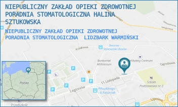 NIEPUBLICZNY ZAKŁAD OPIEKI ZDROWOTNEJ PORADNIA STOMATOLOGICZNA - NIEPUBLICZNY ZAKŁAD OPIEKI ZDROWOTNEJ PORADNIA STOMATOLOGICZNA HALINA SZTUKOWSKA - 11 LISTOPADA 15,  LIDZBARK WARMIŃSKI
