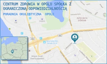 PORADNIA OKULISTYCZNA - CENTRUM ZDROWIA W OPOLU SPÓŁKA Z OGRANICZONĄ ODPOWIEDZIALNOŚCIĄ - UL. LUDWIKA WARYŃSKIEGO 30,  OPOLE