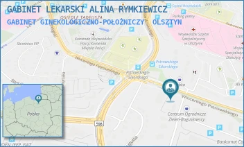GABINET GINEKOLOGICZNO-POŁOŻNICZY - GABINET LEKARSKI ALINA RYMKIEWICZ - PSTROWSKIEGO 14C/D,  OLSZTYN