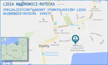 SPECJALISTYCZNY GABINET STOMATOLOGICZNY LIDIA NAZDROWICZ-RUTECKA - LIDIA NAZDROWICZ-RUTECKA - JEŻYNOWA 16,  DYWITY