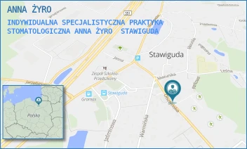 INDYWIDUALNA SPECJALISTYCZNA PRAKTYKA STOMATOLOGICZNA ANNA ŻYRO - ANNA ŻYRO - OLSZTYŃSKA 13/1,  STAWIGUDA