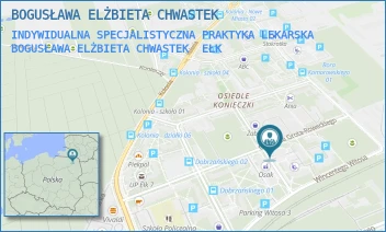 INDYWIDUALNA SPECJALISTYCZNA PRAKTYKA LEKARSKA BOGUSŁAWA ELŻBIETA CHWASTEK - BOGUSŁAWA ELŻBIETA CHWASTEK - GROTA ROWECKIEGO 8,  EŁK