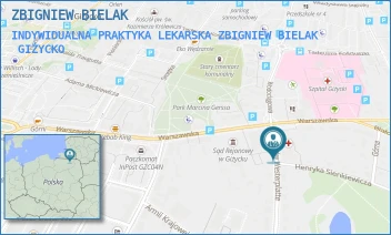 INDYWIDUALNA PRAKTYKA LEKARSKA ZBIGNIEW BIELAK - ZBIGNIEW BIELAK - BOHATEROW WESTERPLATTE 4/114,  GIŻYCKO