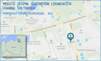 PORADNIA DERMATOLOGICZNA - MEDICO ZESPÓŁ GABINETÓW LEKARSKICH JOANNA SOŁTOWSKA - GDAŃSKA 25,  EŁK
