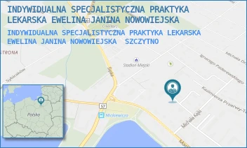 INDYWIDUALNA SPECJALISTYCZNA PRAKTYKA LEKARSKA EWELINA JANINA NOWOWIEJSKA - INDYWIDUALNA SPECJALISTYCZNA PRAKTYKA LEKARSKA LEK. MED. EWELINA NOWOWIEJSKA SALON KOSMETYCZNY - KOLBERGA 8,  SZCZYTNO