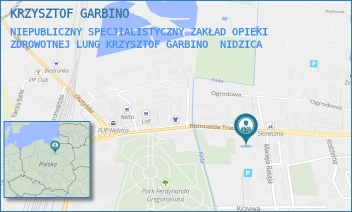 NIEPUBLICZNY SPECJIALISTYCZNY ZAKŁAD OPIEKI ZDROWOTNEJ LUNG KRZYSZTOF GARBINO - KRZYSZTOF GARBINO - TRAUGUTTA 13,  NIDZICA