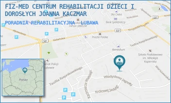 PORADNIA REHABILITACYJNA - FIZ-MED CENTRUM REHABILITACJI DZIECI I DOROSŁYCH JOANNA KACZMAR - MIESZKA I 9,  LUBAWA