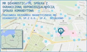 PRACOWNIA REZONANSU MAGNETYCZNEGO MR DIAGNOSTIC.PL SP.Z O.O., SP.K. - MR DIAGNOSTIC. PL SPÓŁKA Z OGRANICZONĄ ODPOWIEDZIALNOŚCIĄ SPÓŁKA KOMANDYTOWA - LEŚNA 1,  DZIAŁDOWO