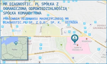 PRACOWNIA REZONANSU MAGNETYCZNEGO MR DIAGNOSTIC.PL SP. Z O.O., SP. K. - MR DIAGNOSTIC. PL SPÓŁKA Z OGRANICZONĄ ODPOWIEDZIALNOŚCIĄ SPÓŁKA KOMANDYTOWA - WŁADYSŁAWA JAGIEŁŁY 1,  OSTRÓDA