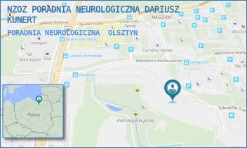 PORADNIA NEUROLOGICZNA - NZOZ PORADNIA NEUROLOGICZNA DARIUSZ KUNERT - EUGENIUSZA PAUKSZTY 57,  OLSZTYN
