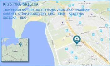 INDYWIDUALNA SPECJALISTYCZNA PRAKTYKA LEKARSKA GABINET STOMATOLOGICZNY LEK. STOM. KRYSTYNA ŚWIECKA - KRYSTYNA ŚWIECKA - KILIŃSKIEGO 36/25,  EŁK