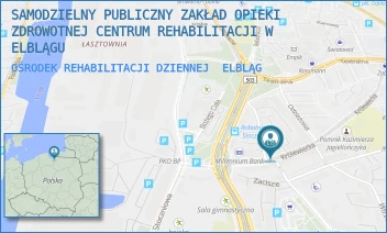 OŚRODEK REHABILITACJI DZIENNEJ - SAMODZIELNY PUBLICZNY ZAKŁAD OPIEKI ZDROWOTNEJ CENTRUM REHABILITACJI W ELBLĄGU - KRÓLEWIECKA 15,  ELBLĄG