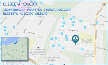 INDYWIDUALNA PRAKTYKA STOMATOLOGICZNA ELŻBIETA KOŚCIUK - ELŻBIETA KOŚCIUK - CHEŁMOŃSKIEGO 6,  ELBLĄG