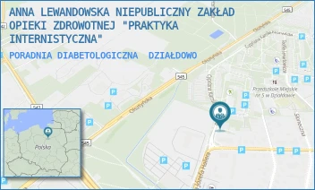 PORADNIA DIABETOLOGICZNA - ANNA LEWANDOWSKA NIEPUBLICZNY ZAKŁAD OPIEKI ZDROWOTNEJ "PRAKTYKA INTERNISTYCZNA" - NORWIDA 29,  DZIAŁDOWO