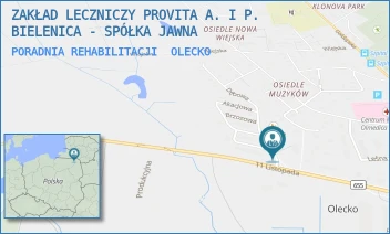 PORADNIA REHABILITACJI - ZAKŁAD LECZNICZY PROVITA A. I P. BIELENICA - SPÓŁKA JAWNA - KASZTANOWA 2,  OLECKO