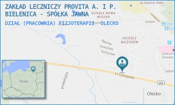 DZIAŁ (PRACOWNIA) FIZJOTERAPII - ZAKŁAD LECZNICZY PROVITA A. I P. BIELENICA - SPÓŁKA JAWNA - KASZTANOWA 2,  OLECKO