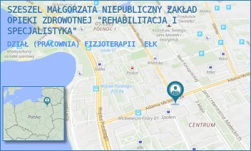 DZIAŁ (PRACOWNIA) FIZJOTERAPII - SZESZEL MAŁGORZATA NIEPUBLICZNY ZAKŁAD OPIEKI ZDROWOTNEJ "REHABILITACJA I SPECJALISTYKA" - MICKIEWICZA 10B,  EŁK