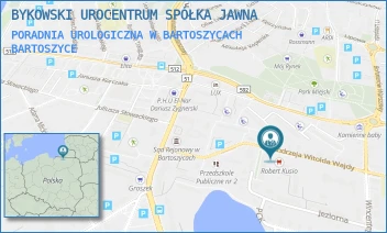 PORADNIA UROLOGICZNA W BARTOSZYCACH - BYKOWSKI UROCENTRUM SPÓŁKA JAWNA - ANDRZEJA WITOLDA WAJDY 10,  BARTOSZYCE