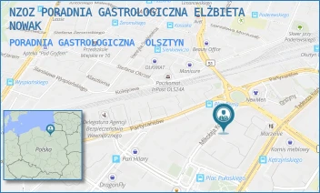 PORADNIA GASTROLOGICZNA - NZOZ PORADNIA GASTROLOGICZNA ELŻBIETA NOWAK - MIKOŁAJA KOPERNIKA 30,  OLSZTYN