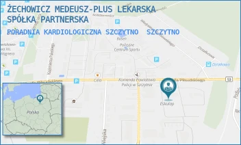 PORADNIA KARDIOLOGICZNA SZCZYTNO - ŻECHOWICZ MEDEUSZ-PLUS LEKARSKA SPÓŁKA PARTNERSKA - PIŁSUDSKIEGO 30,  SZCZYTNO