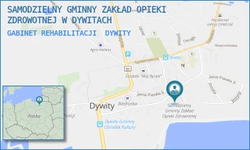 GABINET REHABILITACJI - SAMODZIELNY GMINNY ZAKŁAD OPIEKI ZDROWOTNEJ W DYWITACH - JEŻYNOWA 16,  DYWITY