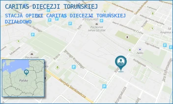 STACJA OPIEKI CARITAS DIECEZJI TORUŃSKIEJ - CARITAS DIECEZJI TORUŃSKIEJ - KSIEŻODWORSKA 23,  DZIAŁDOWO
