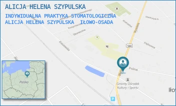 INDYWIDUALNA PRAKTYKA STOMATOLOGICZNA    ALICJA HELENA SZYPULSKA - ALICJA HELENA SZYPULSKA - WYZWOLENIA 6,  IŁOWO-OSADA