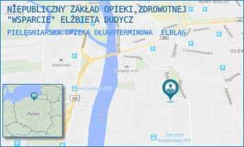 PIELĘGNIARSKA OPIEKA DŁUGOTERMINOWA - NIEPUBLICZNY ZAKŁAD OPIEKI ZDROWOTNEJ "WSPARCIE" ELŻBIETA DUDYCZ - RYBNA 15,  ELBLĄG
