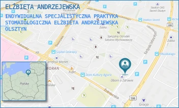 INDYWIDUALNA SPECJALISTYCZNA PRAKTYKA STOMATOLOGICZNA ELŻBIETA ANDRZEJEWSKA - ELŻBIETA ANDRZEJEWSKA - KARDYNAŁA WYSZYŃSKIEGO 16/11,  OLSZTYN