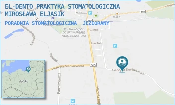 PORADNIA STOMATOLOGICZNA - EL-DENTO PRAKTYKA STOMATOLOGICZNA MIROSŁAWA ELJASIK - SIENKIEWICZA 4,  JEZIORANY