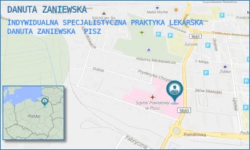 INDYWIDUALNA SPECJALISTYCZNA PRAKTYKA LEKARSKA DANUTA ZANIEWSKA - DANUTA ZANIEWSKA - DR WŁ KLEMENTOWSKIEGO 8/12,  PISZ