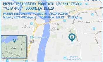 PRZEDSIĘBIORSTWO PODMIOTU LECZNICZEGO "VITA-MED" BOGUMIŁA BEŁZA - PRZEDSIĘBIORSTWO PODMIOTU LECZNICZEGO "VITA-MED" BOGUMIŁA BEŁZA - RYBNA 15,  ELBLĄG