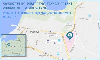 PORADNIA CHIRURGII URAZOWO-ORTOPEDYCZNEJ - SAMODZIELNY PUBLICZNY ZAKŁAD OPIEKI ZDROWOTNEJ W WOLSZTYNIE - WSCHOWSKA 3,  WOLSZTYN